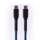 Tiknal USB C- USB C -120cm Nylon Sheathed Cable