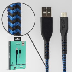 Tiknal USB-Micro -120cm- Nylon Sheathed Cable