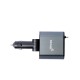 Tiknal 4'ü 1 Arada Araç Şarj Cihazı – 120W PD USB-C + USB-A, Dahili Lightning ve Type-C Kablo ile | Gri