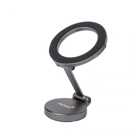 TIKNAL MagSafe Araç Tutucu 360° Ayarlanabilir Taban | Güçlü Mıknatıslar | Kompakt Tasarım | Siyah